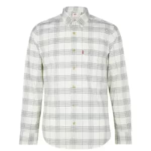 Levis Long Sleeve Check Shirt - Neutral