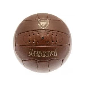 Arsenal Retro Faux Leather Ball Size 5