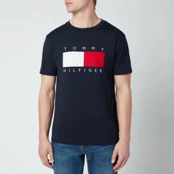 Tommy Hilfiger Mens Corporation Texture Insert T-Shirt - Desert Sky - M