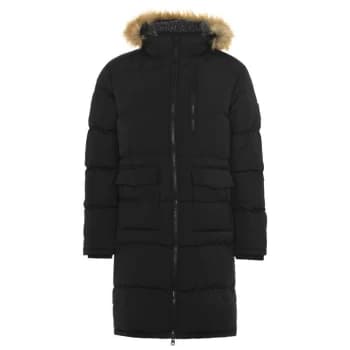 SoulCal Double Zip Bubble Jacket Mens - Black