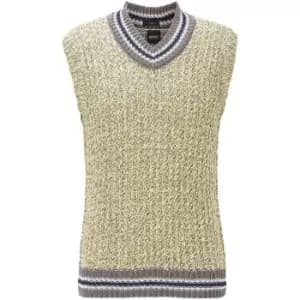 Boss Omilo Knit Vest - Silver
