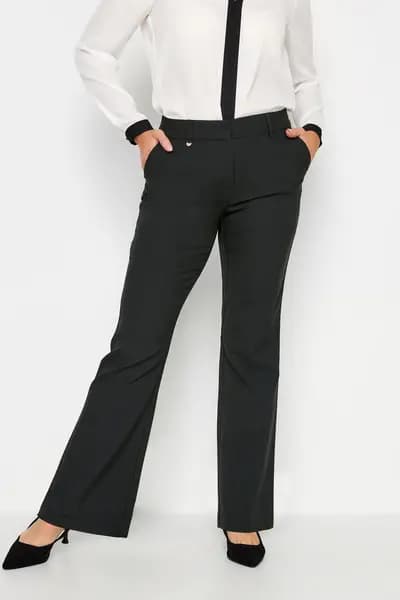 M&Co Bootcut Trousers Black