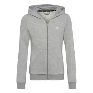 adidas Linear Full Zip Hoodie Juniors - Grey