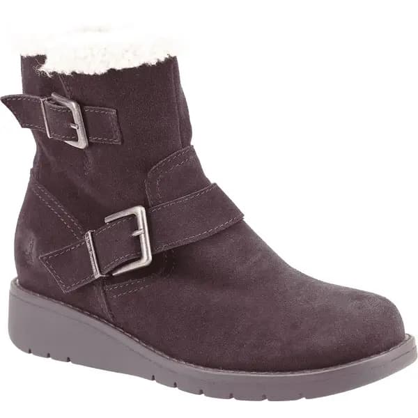 Hush Puppies Womens Lexie Warm Lined Zip Ankle Boots - UK 4 Brown female ES3517BRO4