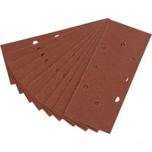 Draper Punched Clip On 1/3 Sanding Sheets 92mm x 230mm 80g Pack of 10