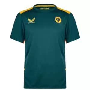 Castore Wolves Short Sleeve T-Shirt Mens - Green