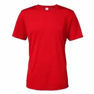 Gildan Mens Core Short Sleeve Moisture Wicking T-Shirt (3XL) (Sport Scarlet Red)