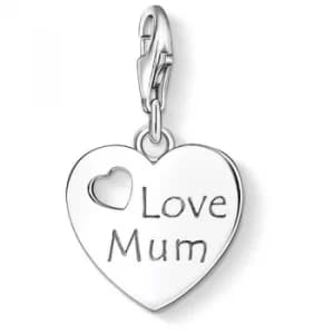 Ladies Thomas Sabo Sterling Silver Charm Club Love Mum Charm