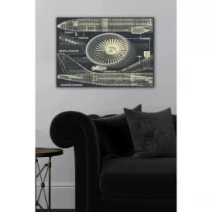 21196552155-5070 Multicolor Decorative Canvas Painting