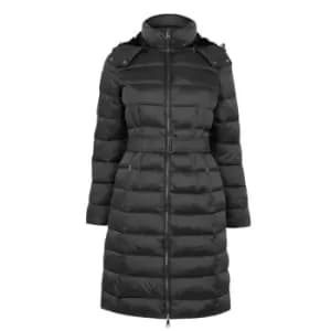Ted Baker Aliciee Long Quilted Puffer Jacket Womens - Black