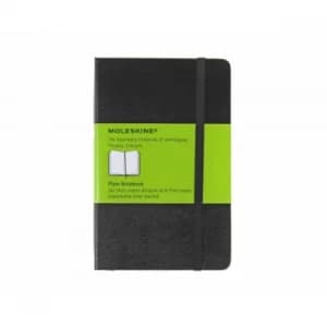 Moleskine Classic Pocket Notebook Plain 192 Pages 96 Sheets, Black