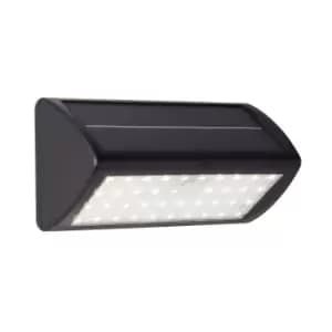 Solar LED Wall Light with PIR Sensor Black