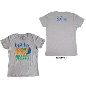 The Beatles - Ob-La-Di Womens Large T-Shirt - Grey