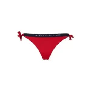 Tommy Bodywear Side Tie Cheeky Bikini - Red