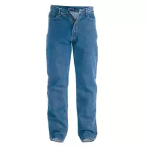 Duke Mens Rockford Comfort Fit Jeans (30L) (Stonewash)
