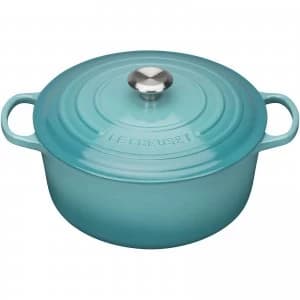 Le Creuset Signature Cast Iron Round Casserole Dish - 20cm - Teal