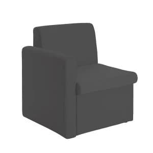 Dams Alto Modular Reception Seating Right Arm - Charcoal