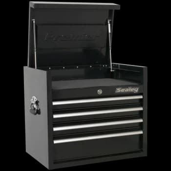 Sealey Premier 4 Drawer Tool Chest Black