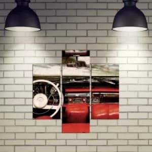 3MDF-019 Multicolor Decorative MDF Painting (3 Pieces)