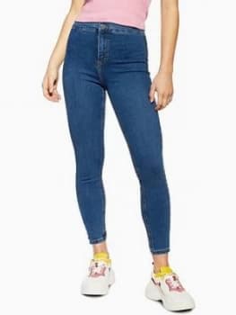 Topshop Petite Joni Jeans - Blue