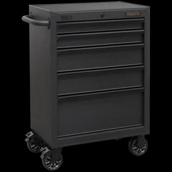 Sealey Superline Black Edition 5 Drawer Roller Cabinet Black