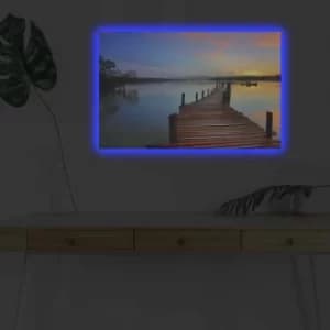 4570DHDACT-012 Multicolor Decorative LED Lighted Canvas Painting