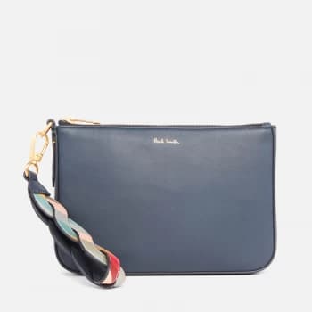 Paul Smith Womens Swirl Trim Wristlet - Navy