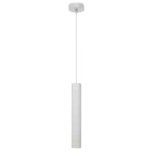 Tuba Slim Pendant Ceiling Light White 10cm