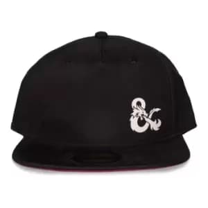 HASBRO Dungeons & Dragons Logo Snapback Baseball Cap, Black (SB157042HSB)