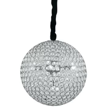 Fan Europe Lighting - Fan Europe PLANET 5 Light Spherical Pendant Ceiling Light Chrome, Crystals 35cm