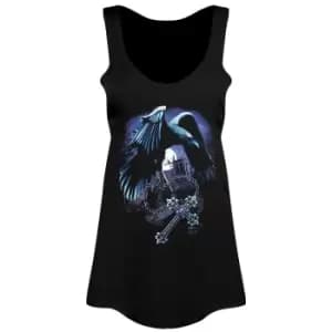 Requiem Collective Ladies/Womens Sacred Raven Floaty Tank (Medium (UK 10-12)) (Black)