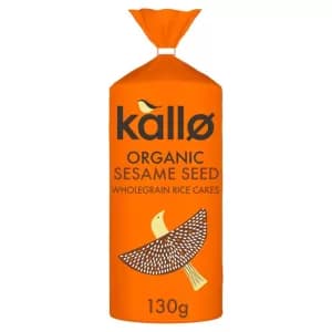 KALLO FOODS - Organic Rice Cakes With Sesame Sea Salt