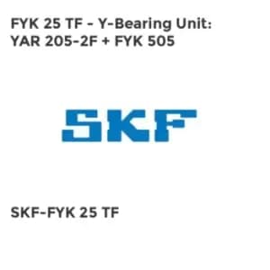 FYK 25 TF - Y-Bearing Unit: YAR 205-2F + FYK 505