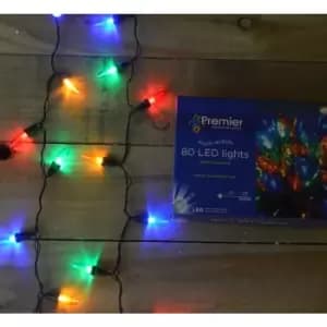 Samuel Alexander - Premier 80 LED (7.9m) Multi-Action Christmas Lights in Multi-Coloured