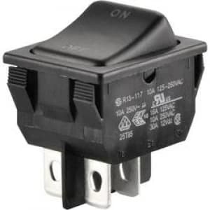 Toggle switch 250 V AC 10 A 1 x OffOn SCI R13 117