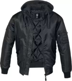Brandit MA1 Sweathood Bomber Jacket black