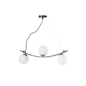 Trio 3 Light Bar Pendant Ceiling Light, Black