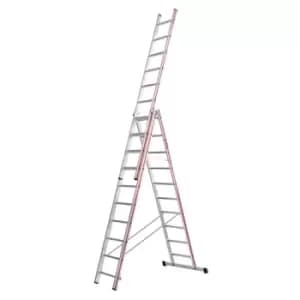 Hymer 404730 Red Line Combination Ladder 3 x 10 Tread