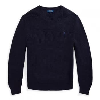Polo Ralph Lauren Polo Ralph Lauren Texture Crew Sweater - Hunter Navy