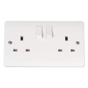 Mode 13A 2 Gang DP Switched Socket - CMA036 - 216757