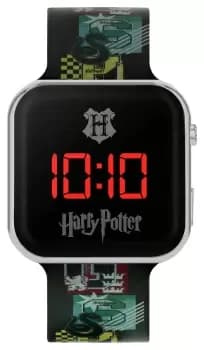 Warner Brothers Harry Potter Kids Black Silicone Strap Watch