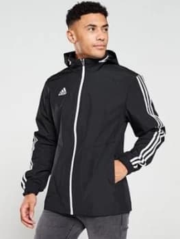 adidas Tiro 3S Hooded Jacket - Black, Size S, Men