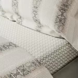 Bedeck of Belfast Hemma BCI Cotton Sateen Fitted Sheet - Beige