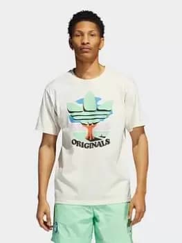 Adidas Originals Trefoil Tree T-Shirt, Nondye, Male, Hoodies, HI2961