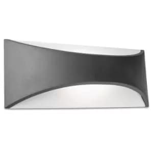 Venus LED Outdoor Up Down Wall Light Urban Grey IP65