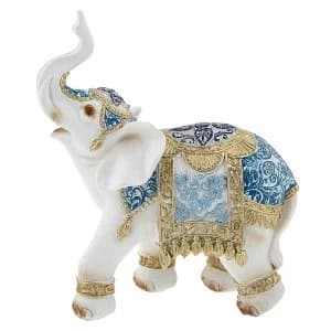 Bombay Blue Elephant Medium Ornament