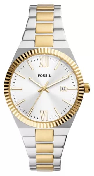 Fossil ES5259 Scarlette Silver Dial Two-Tone Stainless Watch