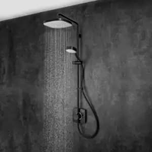 Mira Opero Bathroom Thermostatic Mixer Shower Black Twin Adjustable Head Modern - Black