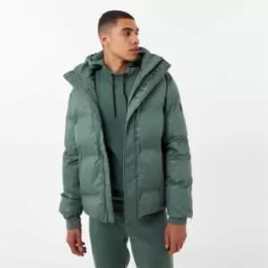 Everlast Logo Puffer Jacket - Green