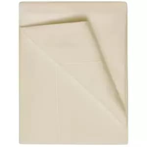 Belledorm 400 Thread Count Egyptian Cotton Flat Sheet (Kingsize) (Cream) - Cream